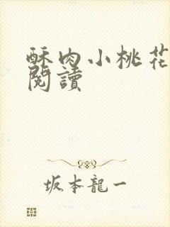 酥肉小桃花全文阅读