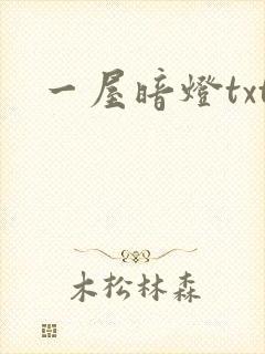 一屋暗灯txt