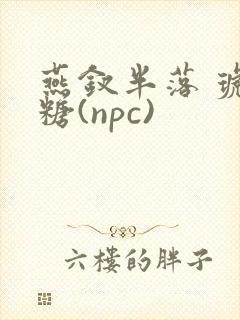 燕钗半落 琥珀糖(npc)