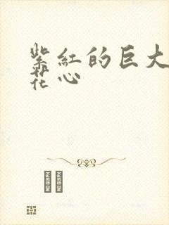 紫红的巨大顶开花心