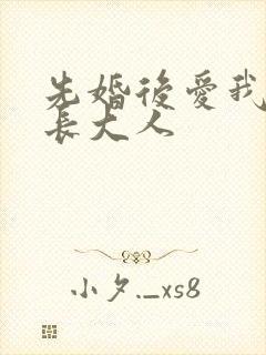 先婚后爱我的市长大人