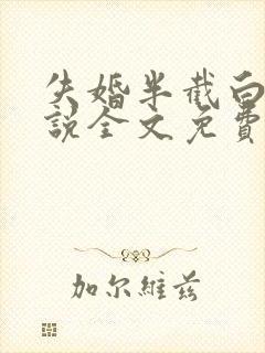 失婚半截白菜小说全文免费阅读