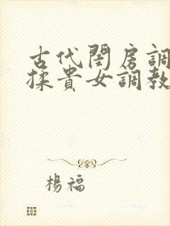 古代闺房调教h揉贵女调教记