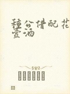 种公借配花间一壶酒