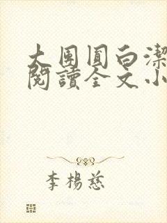 大团圆白洁免费阅读全文小说