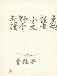 赴野小说免费阅读全文笔趣阁