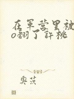 在军营里被cao翻了许桃