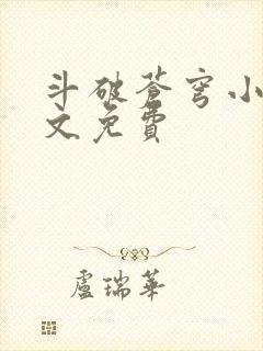 斗破苍穹小说全文免费