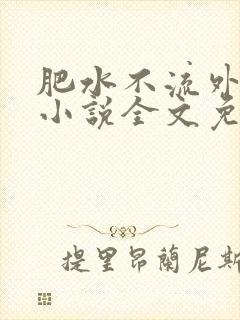 肥水不流外人田小说全文免费阅读全本免