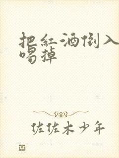 把红酒倒入b里喝掉