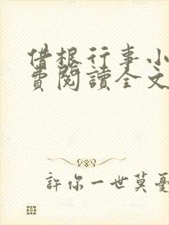 借根行事小说免费阅读全文在线阅笔趣无弹窗