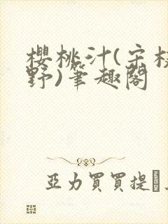 樱桃汁(宋枝江野)笔趣阁