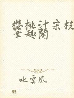 樱桃汁宋枝江野笔趣阁