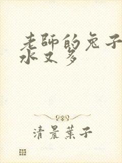 老师的兔子又软水又多