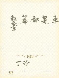 整篇都是车的文章