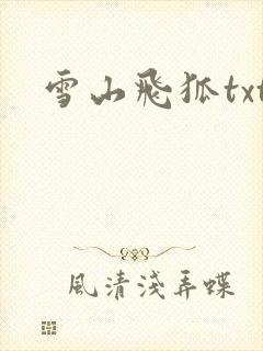 雪山飞狐txt