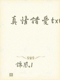 真情错爱txt