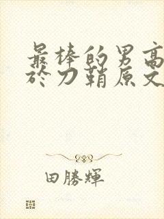 最棒的男高中生于刀鞘原文阅读