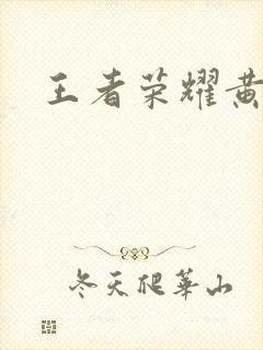 王者荣耀黄化网