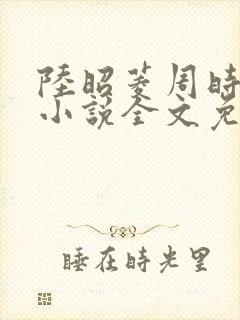 陆昭菱周时阅的小说全文免费阅读
