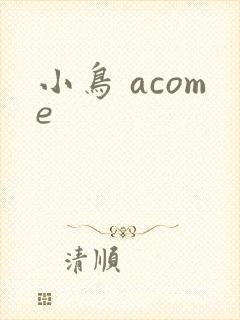 小鸟 acome