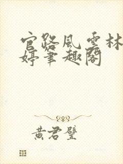 官路风云林海姜婷笔趣阁