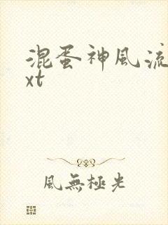 混蛋神风流史txt