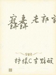 宠妻 老郭家的饼饼