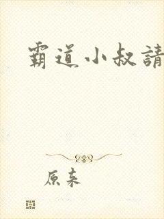 霸道小叔请轻撩