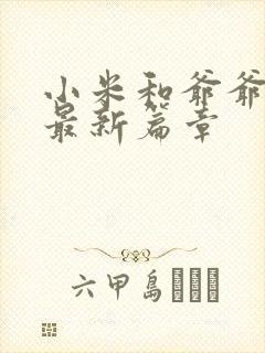 小米和爷爷系列最新篇章