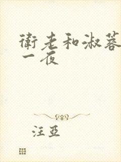 卫老和淑蓉销魂一夜