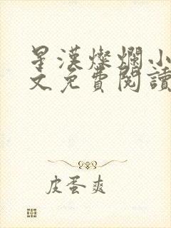 星汉灿烂小说全文免费阅读