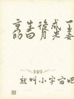 重生后成了皇帝的白月光姜蜜