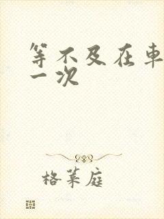 等不及在车里做一次