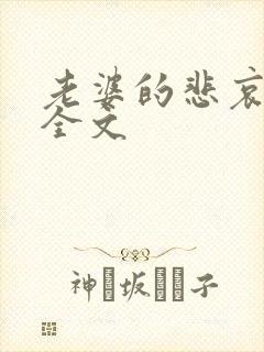 老婆的悲哀小说全文