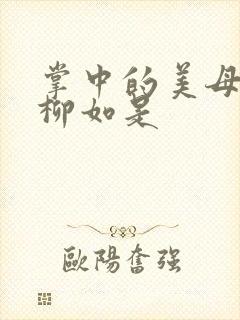 掌中的美母版主柳如是