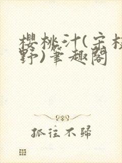 樱桃汁(宋枝江野)笔趣阁