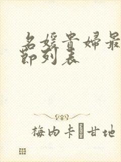 名媛贵妇最新章节列表