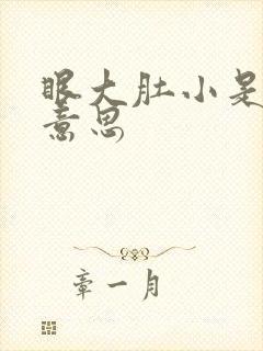 眼大肚小是什么意思