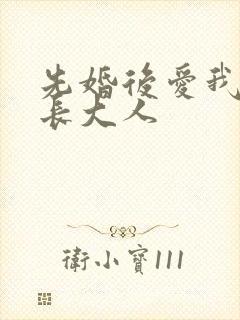 先婚后爱我的市长大人