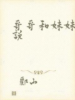 哥哥和妹妹的小说