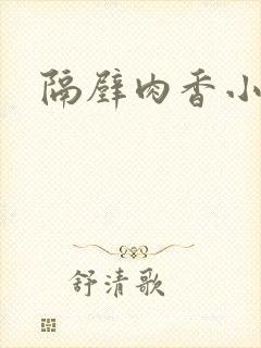 隔壁肉香小说