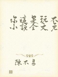 你这是玩不起呀小说全文免费阅读