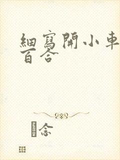 细写开小车车的百合