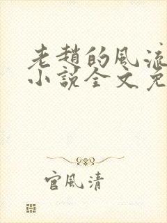 老赵的风流人生小说全文免费阅读