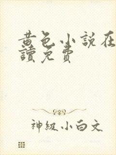 黄色小说在线阅读免费