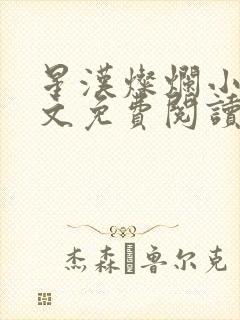 星汉灿烂小说全文免费阅读