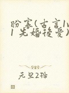 盼寡(古言1v1 先婚后爱)