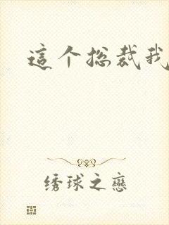 这个总裁我要了