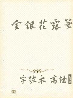 金银花露笔趣阁